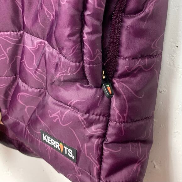 Kerrits Kids Winter Whinnies Quilted Vest Raisin Purple Polyester Puffy Size XL - Picture 11 of 12